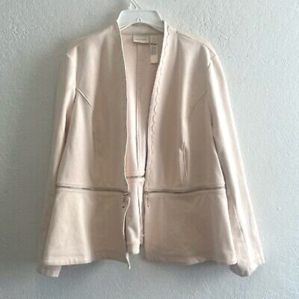 NEW CHICO’S Convertible Sueded Peplum
Jacket Size 2
